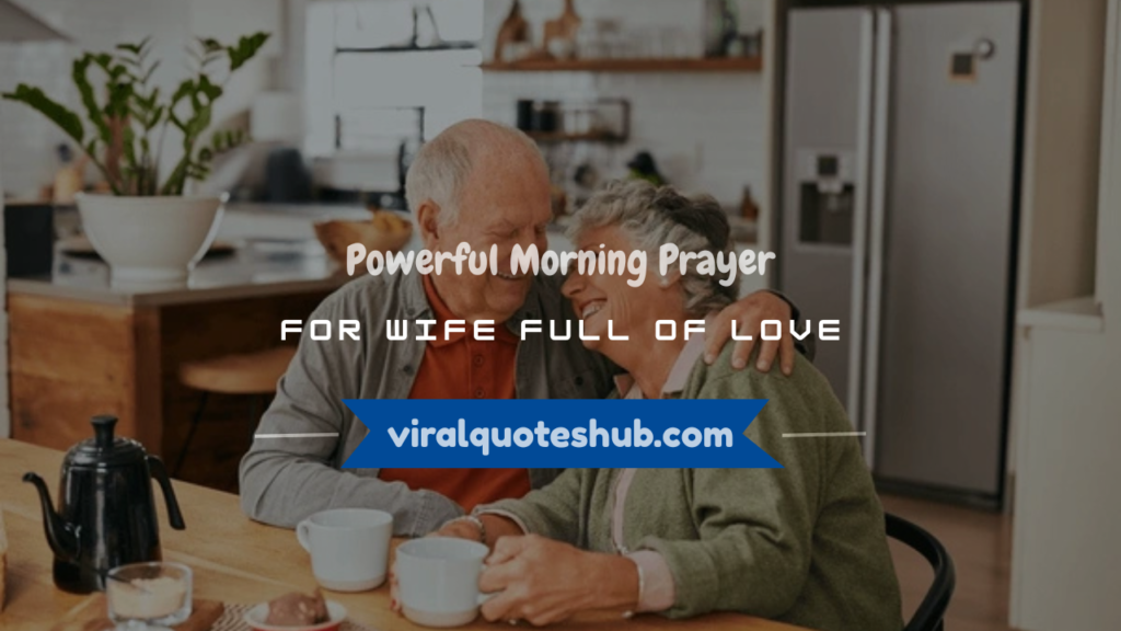 morning prayer for wife