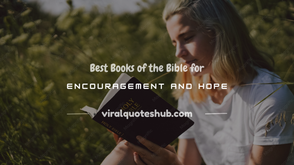 books of the bible for encouragement